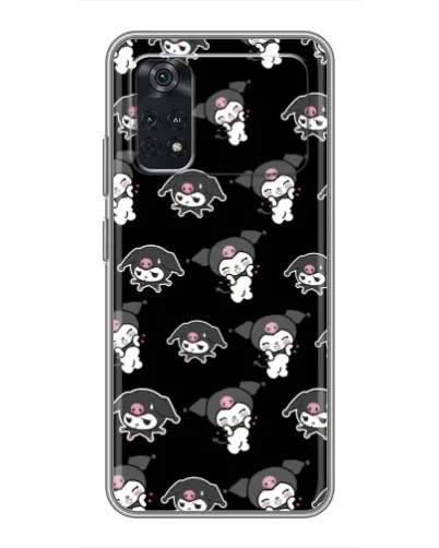 Чехол для Xiaomi POCO X4 Pro 5G с картинкой «Черный паттерн Kuromi»