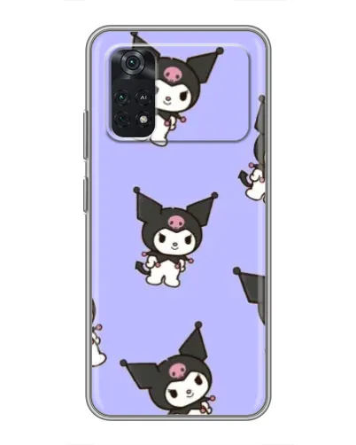 Чехол для Xiaomi POCO X4 Pro 5G с картинкой «Паттерн с Kuromi»