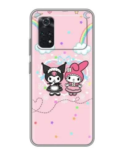 Чехол для Xiaomi POCO X4 Pro 5G с картинкой «My Melody и Kuromi»