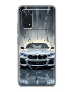 Чохол для Xiaomi POCO X4 Pro 5G з картинкою «BMW у світлі фар» Чохол для Xiaomi POCO X4 Pro 5G з картинкою «BMW у світлі фар»