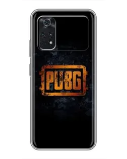 Чехол для Xiaomi POCO X4 Pro 5G с картинкой «PUBG — золотой логотип»