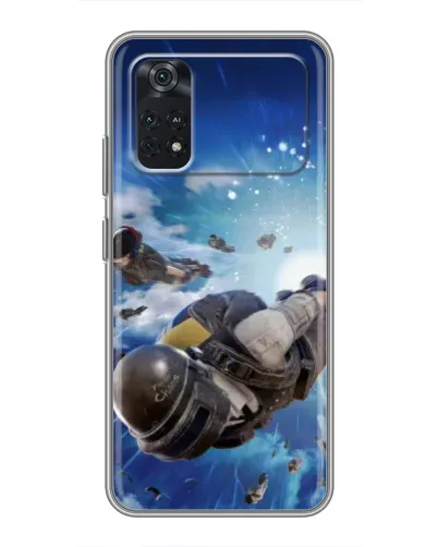 Чехол для Xiaomi POCO X4 Pro 5G с картинкой «Десант PUBG — прыжок» Чехол для Xiaomi POCO X4 Pro 5G с картинкой «Десант PUBG — прыжок»