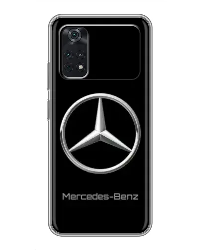 Чехол для Xiaomi POCO X4 Pro 5G с картинкой «Mercedes Silver Logo»