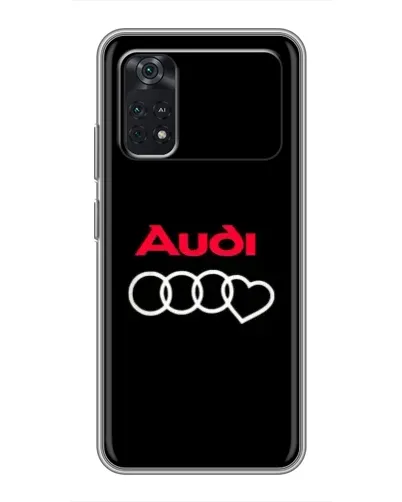 Чехол для Xiaomi POCO X4 Pro 5G с картинкой «Логотип Audi Heart»