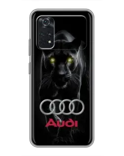 Чохол для Xiaomi POCO X4 Pro 5G з картинкою «Пантера та Audi» Чохол для Xiaomi POCO X4 Pro 5G з картинкою «Пантера та Audi»