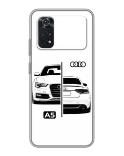 Чохол для Xiaomi POCO X4 Pro 5G з картинкою «Audi — контрастний дизайн» Чохол для Xiaomi POCO X4 Pro 5G з картинкою «Audi — контрастний дизайн»