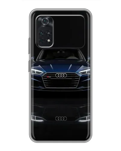 Чехол для Xiaomi POCO X4 Pro 5G с картинкой «Audi — ночное отражение»