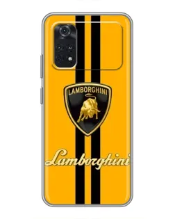 Чохол для Xiaomi POCO X4 Pro 5G з картинкою «Lamborghini Stripe жовтий» Чохол для Xiaomi POCO X4 Pro 5G з картинкою «Lamborghini Stripe жовтий»