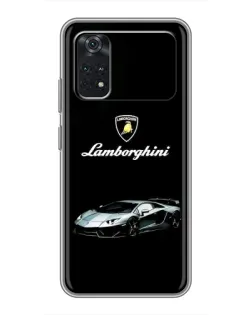 Чехол для Xiaomi POCO X4 Pro 5G с картинкой «Логотип Lamborghini классика»