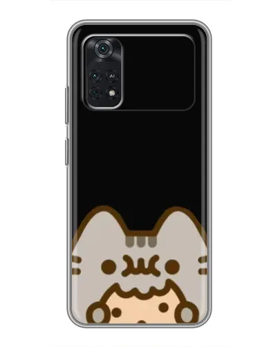Чехол для Xiaomi POCO X4 Pro 5G с картинкой «Пушин на черном»