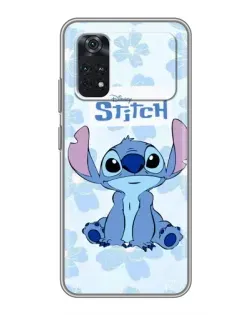 Чехол для Xiaomi POCO X4 Pro 5G с картинкой «Stitch среди цветов»