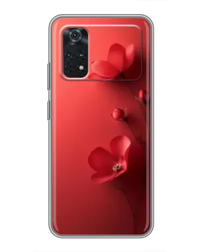 Чехол для Xiaomi POCO X4 Pro 5G с картинкой «Маковые соцветия»