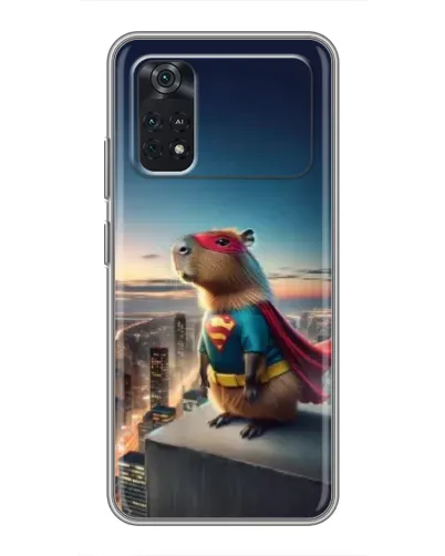 Чехол для Xiaomi POCO X4 Pro 5G с картинкой «Капи-мен супергерой» Чехол для Xiaomi POCO X4 Pro 5G с картинкой «Капи-мен супергерой»