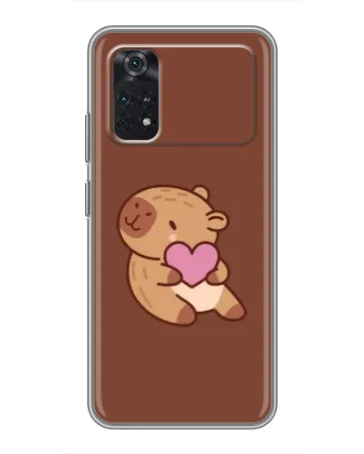 Чехол для Xiaomi POCO X4 Pro 5G с картинкой «Капибара с сердцем» Чехол для Xiaomi POCO X4 Pro 5G с картинкой «Капибара с сердцем»