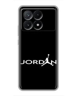Чехол для Xiaomi POCO X6 Pro (5G) с картинкой «Jordan White Logo» Чехол для Xiaomi POCO X6 Pro (5G) с картинкой «Jordan White Logo»