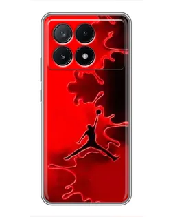 Чехол для Xiaomi POCO X6 Pro (5G) с картинкой «Jordan Red Smoke» Чехол для Xiaomi POCO X6 Pro (5G) с картинкой «Jordan Red Smoke»