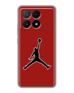 Чехол для Xiaomi POCO X6 Pro (5G) с картинкой «Jordan Red Back» Чехол для Xiaomi POCO X6 Pro (5G) с картинкой «Jordan Red Back»