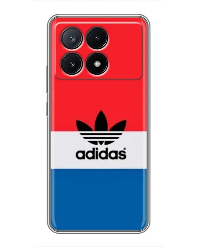 Чехол для Xiaomi POCO X6 Pro (5G) с картинкой «Ретро блоки Adidas»