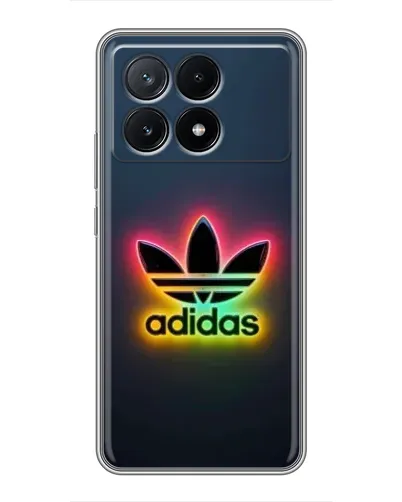 Чехол для Xiaomi POCO X6 Pro (5G) с картинкой «Неоновый Adidas»