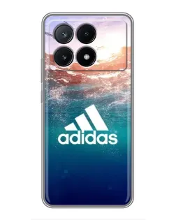 Чехол для Xiaomi POCO X6 Pro (5G) с картинкой «Океанская глубина адидас» Чехол для Xiaomi POCO X6 Pro (5G) с картинкой «Океанская глубина адидас»