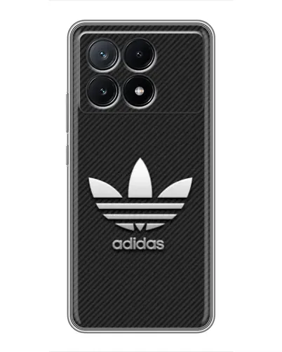 Чехол для Xiaomi POCO X6 Pro (5G) с картинкой «Adidas Карбоновая текстура»