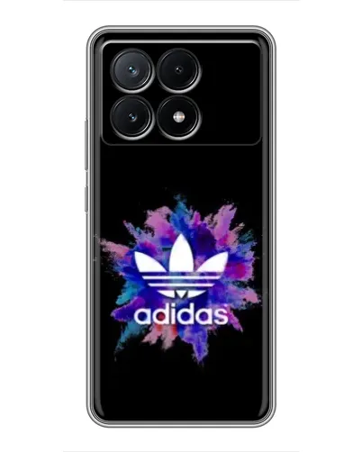Чехол для Xiaomi POCO X6 Pro (5G) с картинкой «Взрыв красок Adidas»