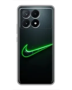 Чохол для Xiaomi POCO X6 Pro (5G) з картинкою «Неоновий контур Nike»