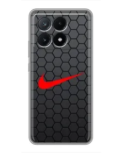 Чехол для Xiaomi POCO X6 Pro (5G) с картинкой «Nike — карбоновая сетка» Чехол для Xiaomi POCO X6 Pro (5G) с картинкой «Nike — карбоновая сетка»