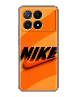 Чехол для Xiaomi POCO X6 Pro (5G) с картинкой «Оранжевый драйв Nike» Чехол для Xiaomi POCO X6 Pro (5G) с картинкой «Оранжевый драйв Nike»