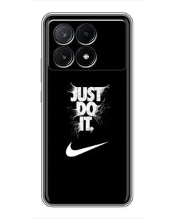 Чехол для Xiaomi POCO X6 Pro (5G) с картинкой «Текстовый принт Nike» Чехол для Xiaomi POCO X6 Pro (5G) с картинкой «Текстовый принт Nike»