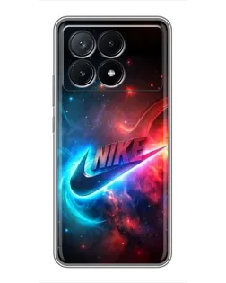 Чехол для Xiaomi POCO X6 Pro (5G) с картинкой «Огненный логотип Nike» Чехол для Xiaomi POCO X6 Pro (5G) с картинкой «Огненный логотип Nike»