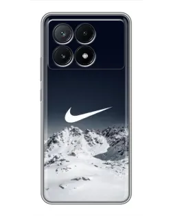 Чехол для Xiaomi POCO X6 Pro (5G) с картинкой «Nike — зимние горы» Чехол для Xiaomi POCO X6 Pro (5G) с картинкой «Nike — зимние горы»