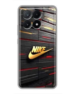 Чехол для Xiaomi POCO X6 Pro (5G) с картинкой «Золотой Nike на металле» Чехол для Xiaomi POCO X6 Pro (5G) с картинкой «Золотой Nike на металле»