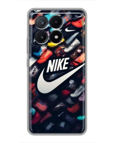 Чехол для Xiaomi POCO X6 Pro (5G) с картинкой «Коллекция кроссовок Nike» Чехол для Xiaomi POCO X6 Pro (5G) с картинкой «Коллекция кроссовок Nike»