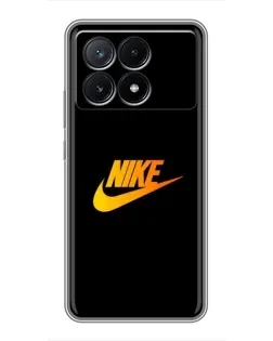 Чехол для Xiaomi POCO X6 Pro (5G) с картинкой «Золотой логотип Nike» Чехол для Xiaomi POCO X6 Pro (5G) с картинкой «Золотой логотип Nike»