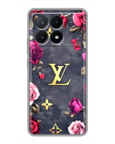 Чехол для Xiaomi POCO X6 Pro (5G) с картинкой «Цветочный Louis Vuitton»