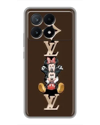 Чехол для Xiaomi POCO X6 Pro (5G) с картинкой «LV и Микки Маус»