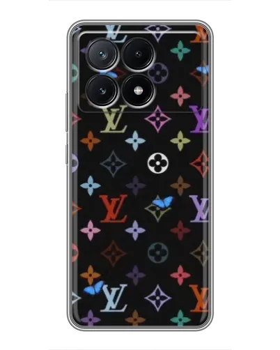 Чехол для Xiaomi POCO X6 Pro (5G) с картинкой «Цветная монограмма LV»
