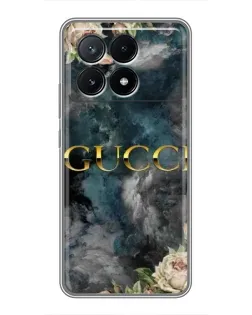 Чехол для Xiaomi POCO X6 Pro (5G) с картинкой «Абстрактные цветы Gucci» Чехол для Xiaomi POCO X6 Pro (5G) с картинкой «Абстрактные цветы Gucci»