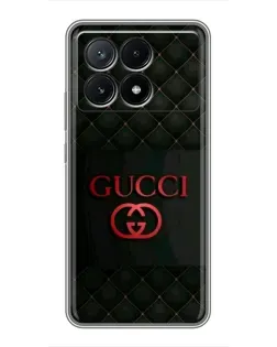 Чехол для Xiaomi POCO X6 Pro (5G) с картинкой «Gucci — стеганый черный» Чехол для Xiaomi POCO X6 Pro (5G) с картинкой «Gucci — стеганый черный»