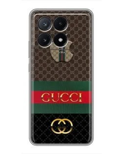 Чехол для Xiaomi POCO X6 Pro (5G) с картинкой «Gucci — брендированный десерт» Чехол для Xiaomi POCO X6 Pro (5G) с картинкой «Gucci — брендированный десерт»