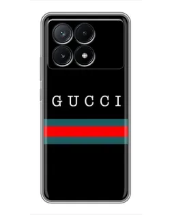 Чехол для Xiaomi POCO X6 Pro (5G) с картинкой «Gucci — красный пояс» Чехол для Xiaomi POCO X6 Pro (5G) с картинкой «Gucci — красный пояс»