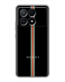 Чехол для Xiaomi POCO X6 Pro (5G) с картинкой «Gucci — строгая линия» Чехол для Xiaomi POCO X6 Pro (5G) с картинкой «Gucci — строгая линия»
