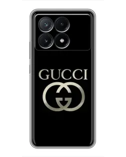 Чехол для Xiaomi POCO X6 Pro (5G) с картинкой «Gucci — золото на черном» Чехол для Xiaomi POCO X6 Pro (5G) с картинкой «Gucci — золото на черном»