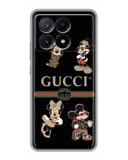 Чехол для Xiaomi POCO X6 Pro (5G) с картинкой «Gucci — герои Disney и монограмма» Чехол для Xiaomi POCO X6 Pro (5G) с картинкой «Gucci — герои Disney и монограмма»