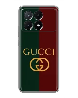 Чехол для Xiaomi POCO X6 Pro (5G) с картинкой «Gucci — темно-зеленый градиент» Чехол для Xiaomi POCO X6 Pro (5G) с картинкой «Gucci — темно-зеленый градиент»