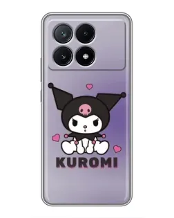 Чехол для Xiaomi POCO X6 Pro (5G) с картинкой «Kuromi — фиолетовый арт» Чехол для Xiaomi POCO X6 Pro (5G) с картинкой «Kuromi — фиолетовый арт»