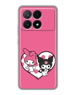 Чехол для Xiaomi POCO X6 Pro (5G) с картинкой «Kuromi и My Melody» Чехол для Xiaomi POCO X6 Pro (5G) с картинкой «Kuromi и My Melody»