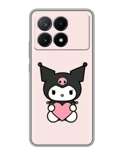 Чехол для Xiaomi POCO X6 Pro (5G) с картинкой «Kuromi и сердце» Чехол для Xiaomi POCO X6 Pro (5G) с картинкой «Kuromi и сердце»