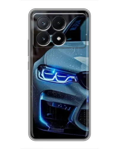 Чохол для Xiaomi POCO X6 Pro (5G) з картинкою «Погляд BMW з синіми фарами» Чохол для Xiaomi POCO X6 Pro (5G) з картинкою «Погляд BMW з синіми фарами»